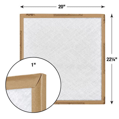 20x22-1/4x1 Flanders EZ Flow Fiberglass MERV 1-4 Filter (12 Filters)