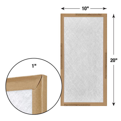 10x20x1 Flanders EZ Flow Fiberglass MERV 1-4 Filter (12 Filters)