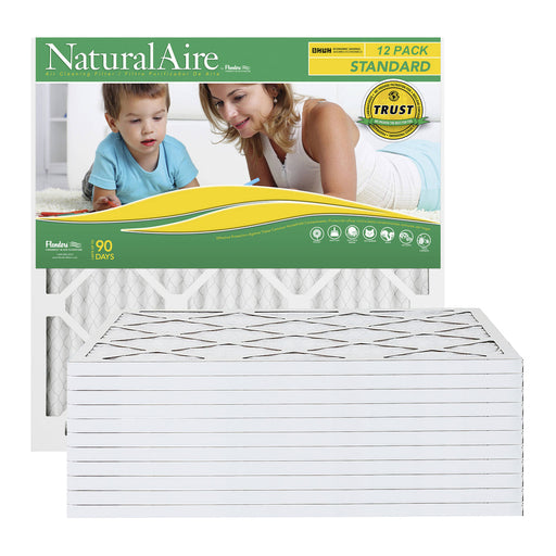 FLANDERS NaturalAire Micro Particle Furnace Filter - 14x24x1 Inch Pleated Air Filter