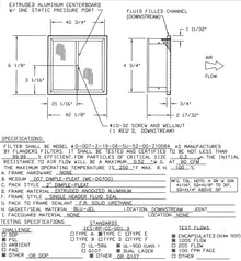 AAF Flanders HEPA/ULPA Filter — F0901370 0-007-2-19-06-SU-52-00-Z10064