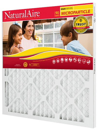 24x24x1 NaturalAire Microparticle MERV 10 Filters (12 pack)