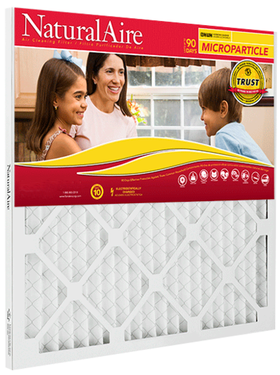 24x24x1 NaturalAire Microparticle MERV 10 Filters (12 pack)