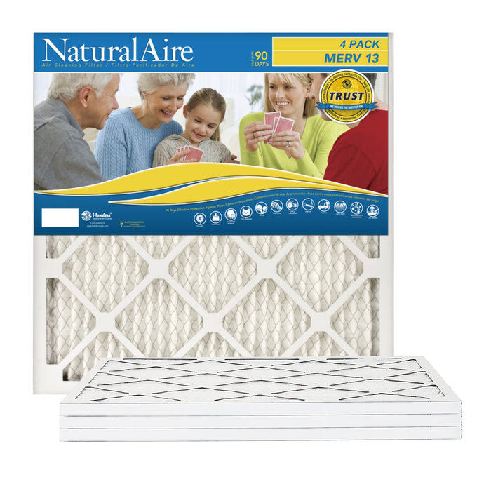 NaturalAire Healthy Ultra - Year Supply Pleated Filters MERV 13 Rating (4 pack)