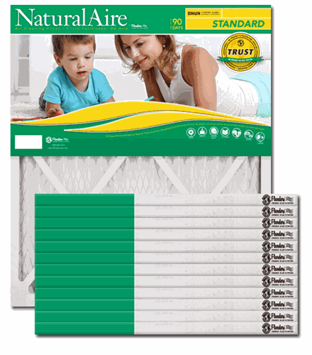 Flanders AAF Pleated Filter 17-1/2x29-1/2x1 Naturalaire MERV 8 (12 Filters) 84858.01175295