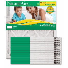 Flanders AAF Pleated Filter 22x22x1 Naturalaire MERV 8 (12 Filters) 84858.012222