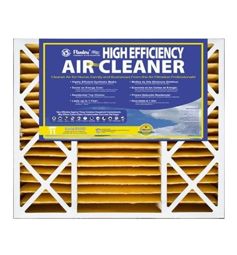 Flanders AAF Pleated Filter Flanders Precisionaire 20x25x5 Filters MERV 11 (2 pack)