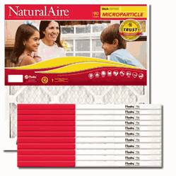 Flanders AAF Pleated Filter NaturalAire Microparticle MERV 10 (12 Filters) 85156.011020