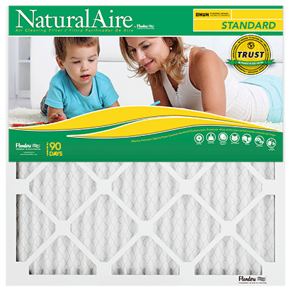 Flanders AAF Pleated Filter Naturalaire Standard MERV 8 Filters (12 pack)