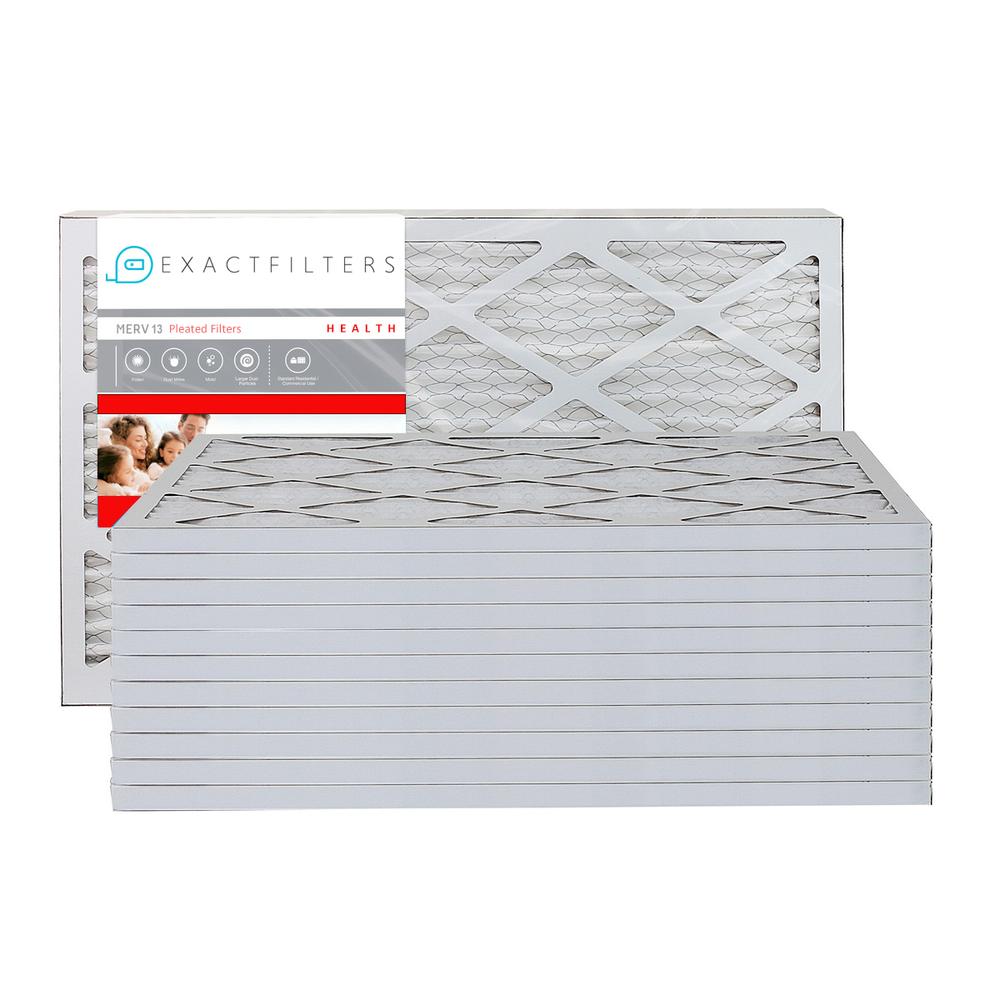 13-3/4x13x1 Exact Pleated MERV 13 Filters (12 pack)